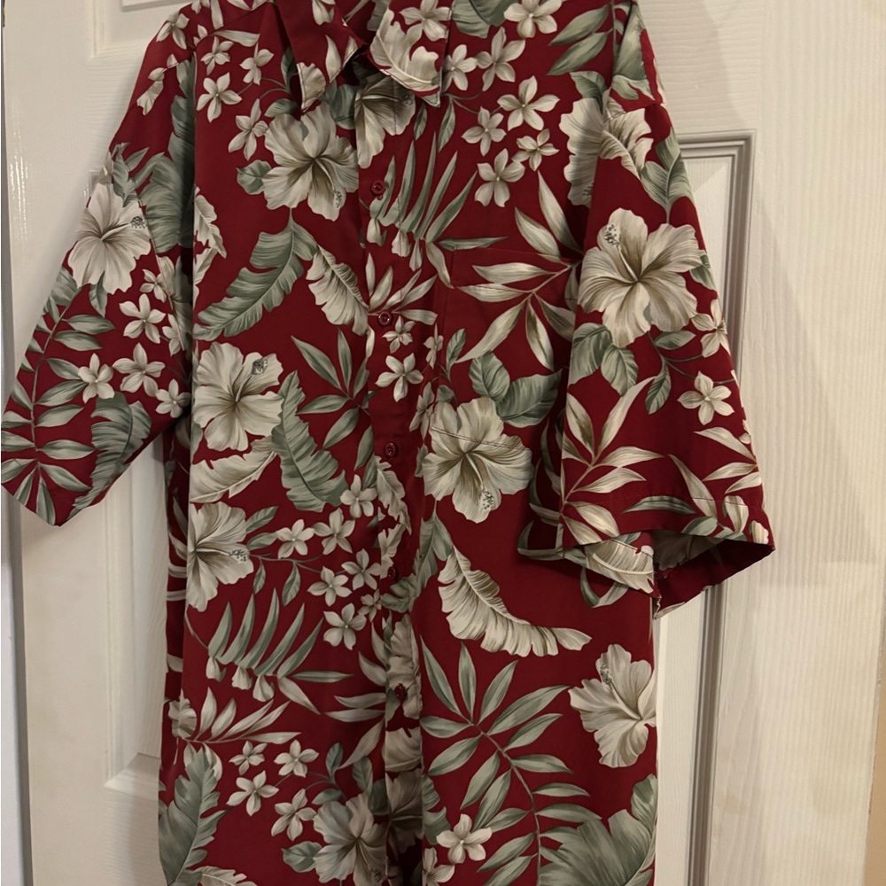 Premier Red and Cream Tropical Shirt